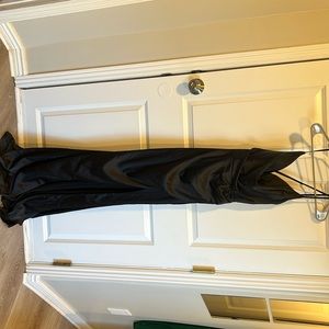 Elegant bridesmaid/prom dress with high front left slit.